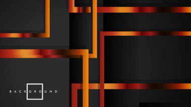 Vektör Modern Soyut Kareler Arka Planlar . siyah ve metal renk degradesi ile. eps 10 şablonu