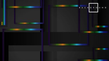 Modern Soyut Vektör Kutusu Arka Plan. renkli degrade şeritler ile. eps 10 şablonu