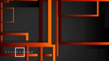 Vektör Modern Soyut Kareler Arka Planlar . siyah kırmızı turuncu degrade ile. eps 10 şablonu