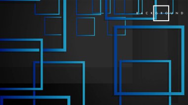 Vektör Modern Soyut Kareler Arka Planlar . siyah yeşil degrade ile. eps 10 şablonu