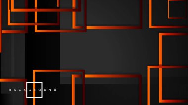 Vektör Modern Soyut Kareler Arka Planlar . siyah kırmızı turuncu degrade ile. eps 10 şablonu