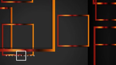 Vektör Modern Soyut Kareler Arka Planlar . siyah ve metal renk degradesi ile. eps 10 şablonu