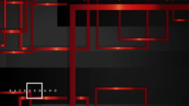 Vektör Modern Soyut Kareler Arka Planlar . siyah ve kırmızı metal renk degradesi ile. eps 10 şablonu