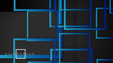 Vektör Modern Soyut Kareler Arka Planlar . siyah yeşil degrade ile. eps 10 şablonu