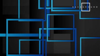 Vektör Modern Soyut Kareler Arka Planlar . siyah yeşil degrade ile. eps 10 şablonu