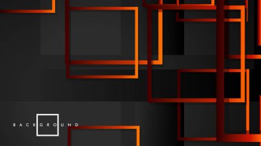 Vektör Modern Soyut Kareler Arka Planlar . siyah kırmızı turuncu degrade ile. eps 10 şablonu
