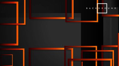 Vektör Modern Soyut Kareler Arka Planlar . siyah kırmızı turuncu degrade ile. eps 10 şablonu