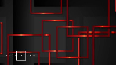 Vektör Modern Soyut Kareler Arka Planlar . siyah ve kırmızı metal renk degradesi ile. eps 10 şablonu