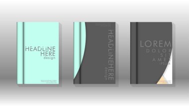 Kurumsal iş yıllık rapor kitap kapağı broşür el ilanı posteri için soyut düşük daire şekil arka plan. Eps10 vektör şablonu