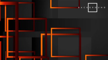 Vektör Modern Soyut Kareler Arka Planlar . siyah kırmızı turuncu degrade ile. eps 10 şablonu