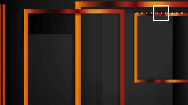 Vektör Modern Soyut Kareler Arka Planlar . siyah ve metal renk degradesi ile. eps 10 şablonu