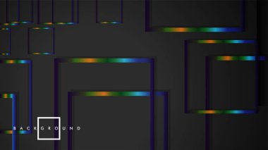 Modern Soyut Vektör Kutusu Arka Plan. renkli degrade şeritler ile. eps 10 şablonu