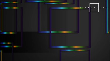 Modern Soyut Vektör Kutusu Arka Plan. renkli degrade şeritler ile. eps 10 şablonu