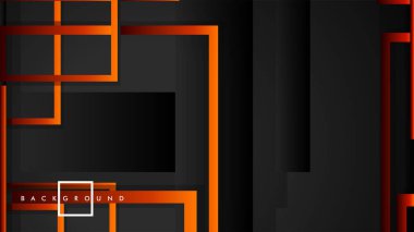 Vektör Modern Soyut Kareler Arka Planlar . siyah kırmızı turuncu degrade ile. eps 10 şablonu