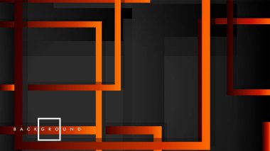 Vektör Modern Soyut Kareler Arka Planlar . siyah kırmızı turuncu degrade ile. eps 10 şablonu