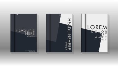 Soyut kitap kapağı düzeninin arka planı. Broşürler, dergiler, vektör şablonları vb. için. Modern tasarımlar Eps 10'da geometrik desenler oluşturur