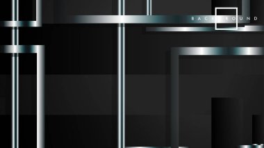 Modern Soyut Vektör Kutusu Arka Plan. beyaz degrade şeritler ile. eps 10 şablonu