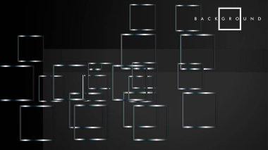 Modern Soyut Vektör Kutusu Arka Plan. beyaz degrade şeritler ile. eps 10 şablonu