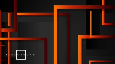 Vektör Modern Soyut Kareler Arka Planlar . siyah kırmızı turuncu degrade ile. eps 10 şablonu