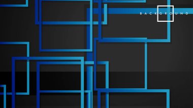 Vektör Modern Soyut Kareler Arka Planlar . siyah yeşil degrade ile. eps 10 şablonu