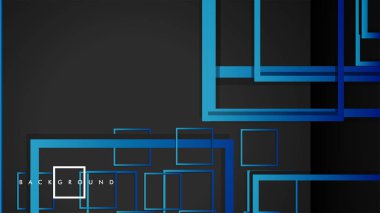 Vektör Modern Soyut Kareler Arka Planlar . siyah yeşil degrade ile. eps 10 şablonu