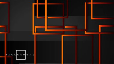 Vektör Modern Soyut Kareler Arka Planlar . siyah kırmızı turuncu degrade ile. eps 10 şablonu