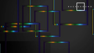 Modern Soyut Vektör Kutusu Arka Plan. renkli degrade şeritler ile. eps 10 şablonu