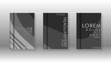 Geometrik tasarım arka planlı kapak kitabı.