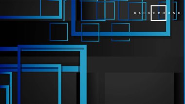 Vektör Modern Soyut Kareler Arka Planlar . siyah yeşil degrade ile. eps 10 şablonu