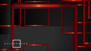 Vektör Modern Soyut Kareler Arka Planlar . siyah ve kırmızı metal renk degradesi ile. eps 10 şablonu