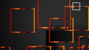 Vektör Modern Soyut Kareler Arka Planlar . siyah ve metal renk degradesi ile. eps 10 şablonu