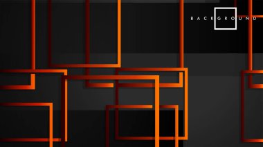 Vektör Modern Soyut Kareler Arka Planlar . siyah kırmızı turuncu degrade ile. eps 10 şablonu