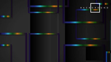 Modern Soyut Vektör Kutusu Arka Plan. renkli degrade şeritler ile. eps 10 şablonu