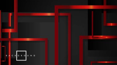 Vektör Modern Soyut Kareler Arka Planlar . siyah ve kırmızı metal renk degradesi ile. eps 10 şablonu