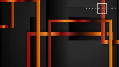 Vektör Modern Soyut Kareler Arka Planlar . siyah ve metal renk degradesi ile. eps 10 şablonu