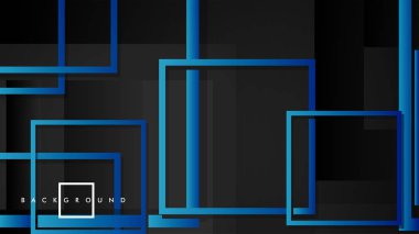 Vektör Modern Soyut Kareler Arka Planlar . siyah yeşil degrade ile. eps 10 şablonu