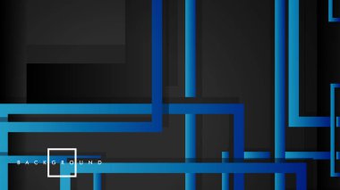 Vektör Modern Soyut Kareler Arka Planlar . siyah yeşil degrade ile. eps 10 şablonu