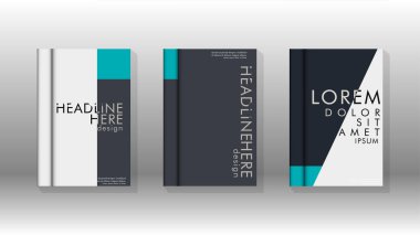 Soyut kitap kapağı düzeninin arka planı. Broşürler, dergiler, vektör şablonları vb. için. Modern tasarımlar Eps 10'da geometrik desenler oluşturur