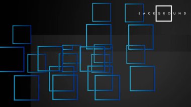 Vektör Modern Soyut Kareler Arka Planlar . siyah yeşil degrade ile. eps 10 şablonu