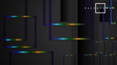 Modern Soyut Vektör Kutusu Arka Plan. renkli degrade şeritler ile. eps 10 şablonu