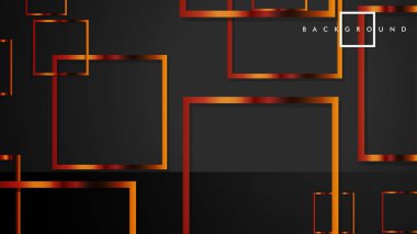 Vektör Modern Soyut Kareler Arka Planlar . siyah ve metal renk degradesi ile. eps 10 şablonu