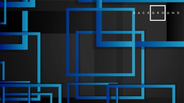 Vektör Modern Soyut Kareler Arka Planlar . siyah yeşil degrade ile. eps 10 şablonu