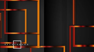 Vektör Modern Soyut Kareler Arka Planlar . siyah ve metal renk degradesi ile. eps 10 şablonu