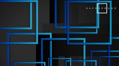 Vektör Modern Soyut Kareler Arka Planlar . siyah yeşil degrade ile. eps 10 şablonu