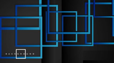 Vektör Modern Soyut Kareler Arka Planlar . siyah yeşil degrade ile. eps 10 şablonu