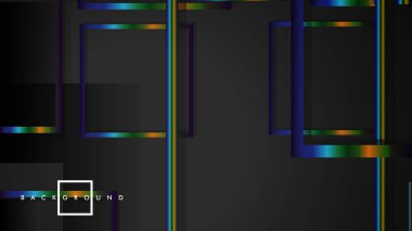 Modern Soyut Vektör Kutusu Arka Plan. renkli degrade şeritler ile. eps 10 şablonu