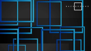 Vektör Modern Soyut Kareler Arka Planlar . siyah yeşil degrade ile. eps 10 şablonu