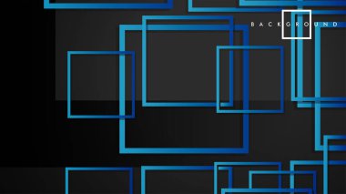 Vektör Modern Soyut Kareler Arka Planlar . siyah yeşil degrade ile. eps 10 şablonu