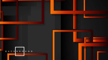 Vektör Modern Soyut Kareler Arka Planlar . siyah kırmızı turuncu degrade ile. eps 10 şablonu