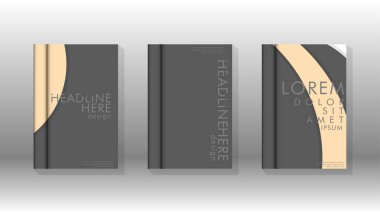 Kurumsal iş yıllık rapor kitap kapağı broşür el ilanı posteri için soyut düşük daire şekil arka plan. Eps10 vektör şablonu